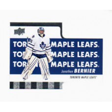 TH-3 Jonathan Bernier Diecuts Insert Set Tim Hortons 2015-2016 Collector's Series