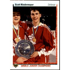 Scott Niedermayer RC 1990-91 Upper Deck Hockey #461 Rookie Card Team Canada