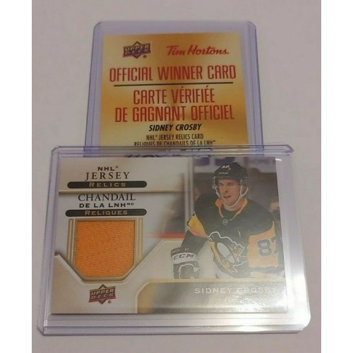 sidney crosby jersey relics card
