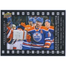 SH-2 Jordan Eberle Season Highlights Checklist Insert Set Tim Hortons 2015-2016 Collector's Series